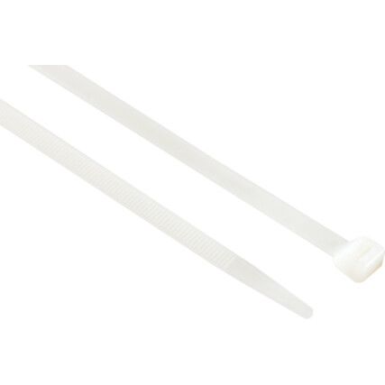 Cable Ties, Natural, 7.6x450mm (Pk-100)