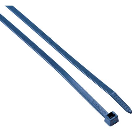 Cable Ties, Metal Detectable, For Food Industry, 200x4.8mm (Pk-100)