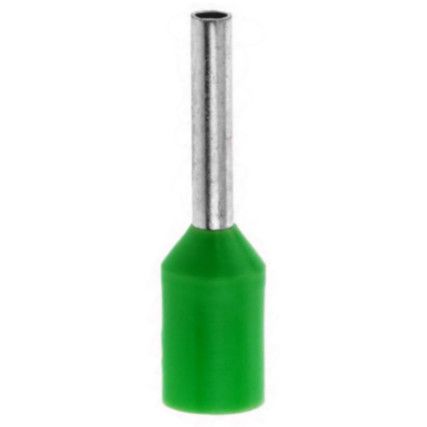 Bootlace Ferrule, Insulated Terminal, Green French Coding 6.0mm x 12f (Pk-500)