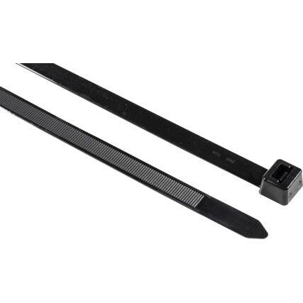 Cable Ties, Black, Nylon 537x13mm (Pk-50)