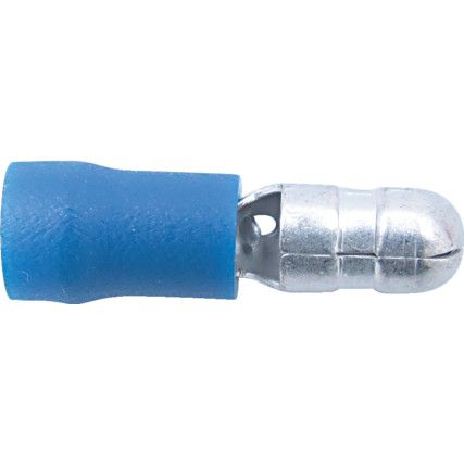 5.00mm MALE BULLET (PK-100) BLUE