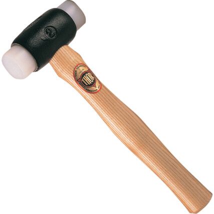 Polyethylene Hammer, 590g, Wood Shaft, Replaceable Head