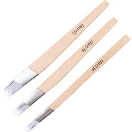 1/2in./1in./3/4in., Flat, Natural Bristle, Angle Brush Set