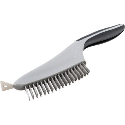 Wire Brush, With Scraper