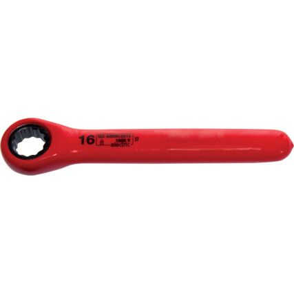 12MM INSULATED RATCHET RING SPANNER DOUBLE TRIANGLE 1000 V