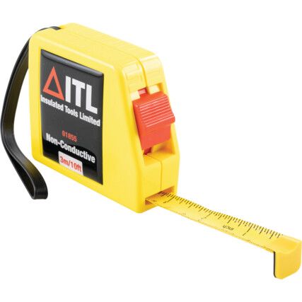 1855, 3m / 10ft, Non-Conductive Tape Measure, Metric