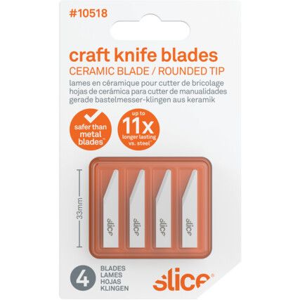 10518, Ceramic, Saw Blade, For 105 Series Craft Knives, Pack of 4