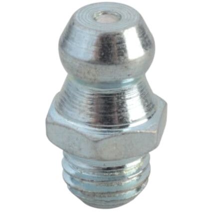 Hydraulic Nipple, Straight, 1/4" UNF, Steel