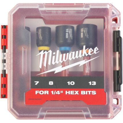 shockwave mag impact duty nut driver set, 4 pieces