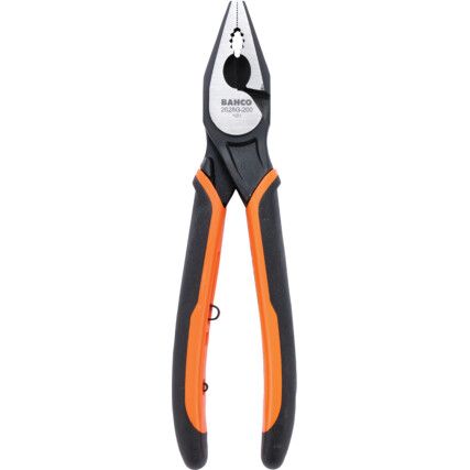 Ergo™, Combination Pliers, Serrated, Alloy Steel, 200mm