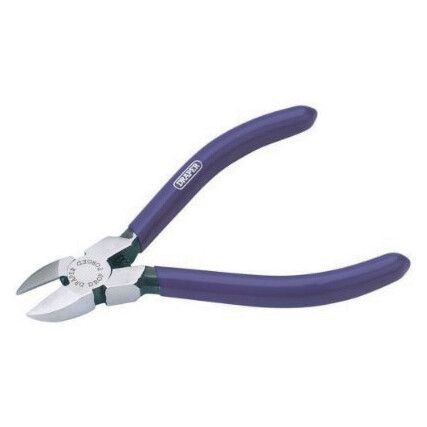 Diagonal Cutting Pliers, Mini, Smooth, Carbon Steel, 115mm