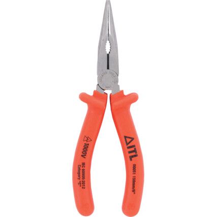 Needle Nose Pliers, Smooth, 200mm