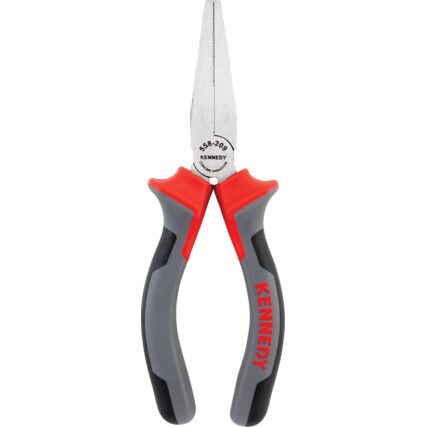 Needle Nose Long Pliers, Serrated, Steel, 160mm