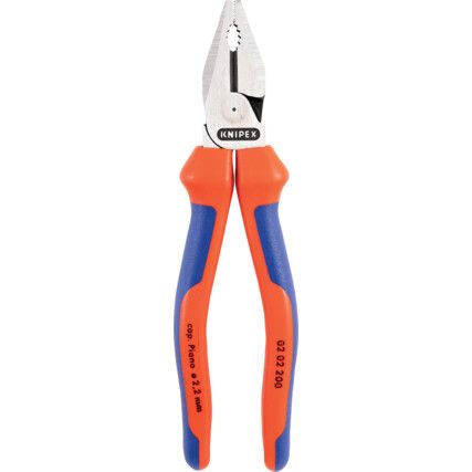 02 02 200, 200mm Combination Pliers, Serrated Jaw