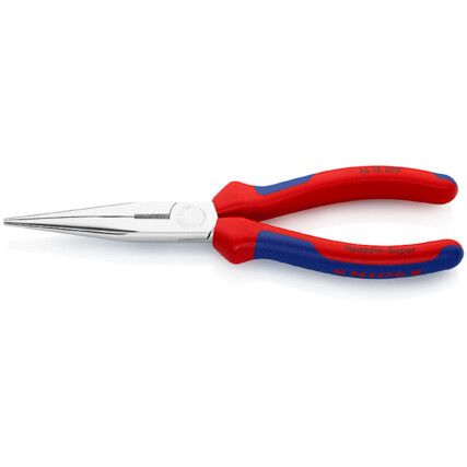 Needle Nose Pliers, Smooth, Steel, 200mm