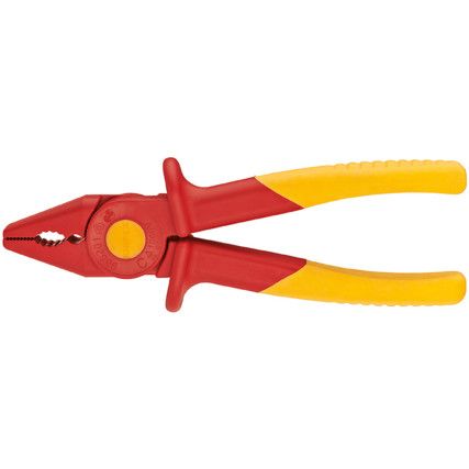 Pliers, Serrated, Plastic, 180mm, Insulated