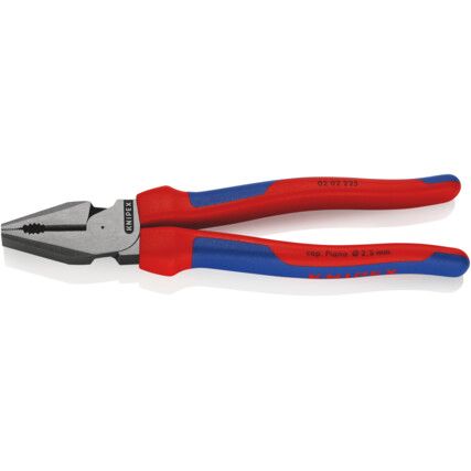 Combination Pliers, High Leverage,  Serrated, 225mm