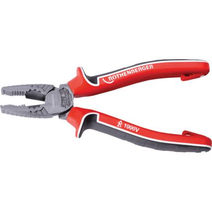 Combination Pliers, Serrated, Steel, 180mm, Insulated