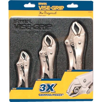 Pliers Set, Curved, Set of 3