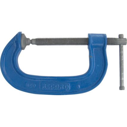 6in./150mm G-Clamp, Steel Jaw, T-Bar Handle