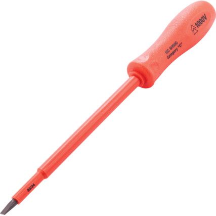 Insulated Electricians Screwdriver Slotted 5mm x 150mm