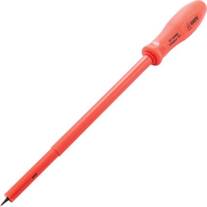 Insulated Electricians Screwdriver Slotted 10mm x 254mm