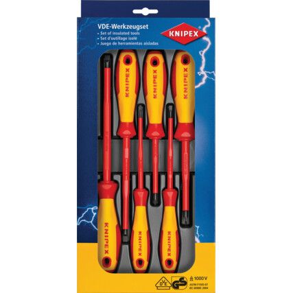 002012V01 1000V  SCREWDRIVER SET 6PC