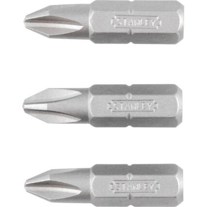 Screwdriver Bit, PH2, Phillips, 1/4" Hex