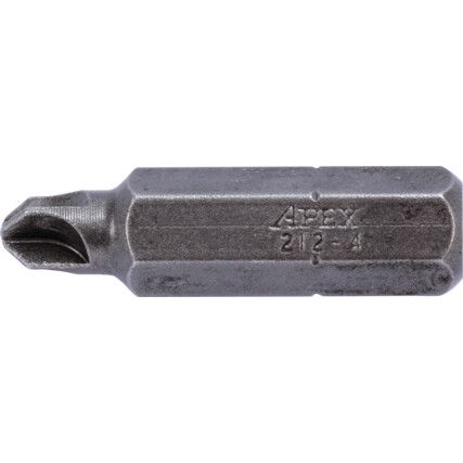 Screwdriver Bit, No.4, Torq, 1/4" Hex