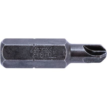 Screwdriver Bit, No.6, Torq, 1/4" Hex