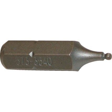 Screwdriver Bit, 3mm, Ball Point Hexagon, 1/4" Hex