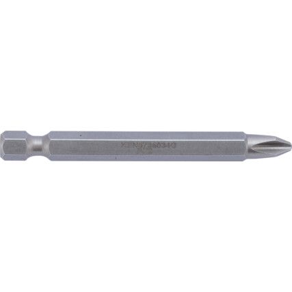 No.2 x 70mm PHILLIPS POWER BIT 1/4" HEX