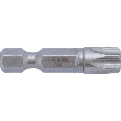 TX45 TORX BIT 5/16" HEX STD