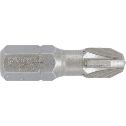 No.3x25mm POZIDRIV TORSION BIT 1/4" HEX