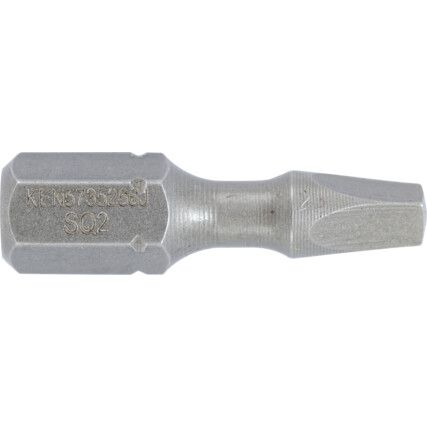 No.2x25mm SQUARE TORSION BIT 1/4" HEX DR