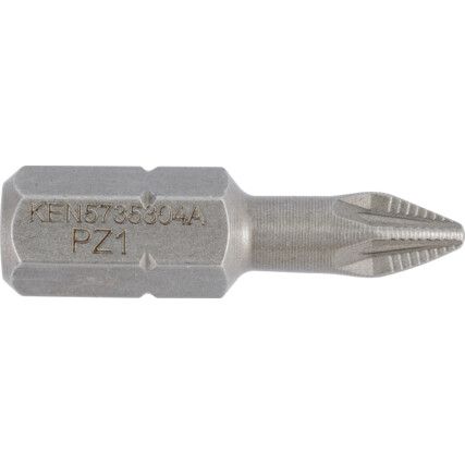 No.1x25mm ACR II POZIDRIV SCREWDRIVER BIT 1/4" HEX