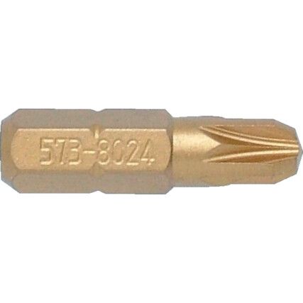 No.3 P/DRIV TiN COATED SCREWDRIVER BIT 5/16" HEX STD