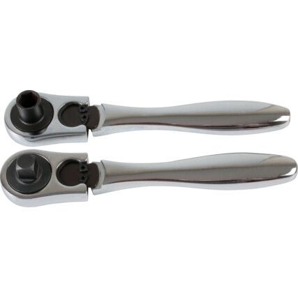 SOCKET & BIT DRIVER RATCHET SET 1/4"D 2PC