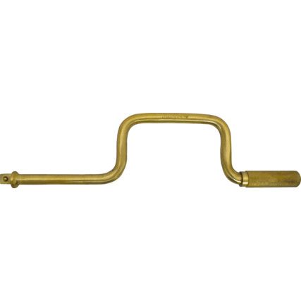 1/2in. Square Drive Non-Sparking Ratchet Handle, 400mm, Aluminium Bronze