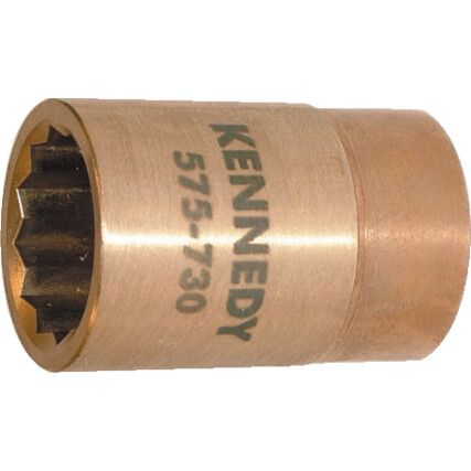 1/2in. Drive,  Non-Sparking Socket, 24mm,  Metric