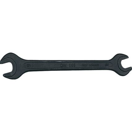 Metric Open Ended Spanner, Double End, Vanadium Steel, 22mm x 24mm