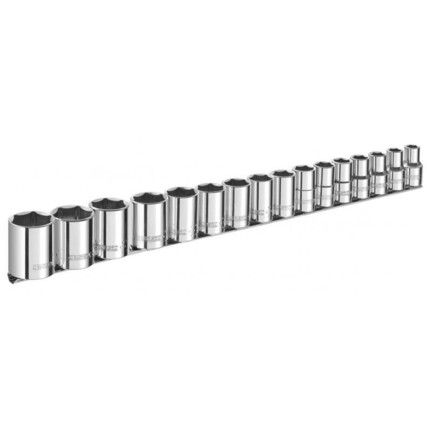 1/2in. Socket Set, Metric, Set of 16