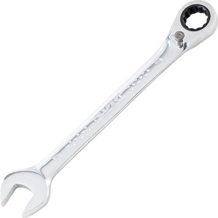 Single End, Ratchet Ring Spanner, 17mm, Metric