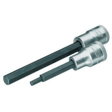 1/2in. Drive,  Hexagon Bit Socket, 8mm,  Metric,  6 Point