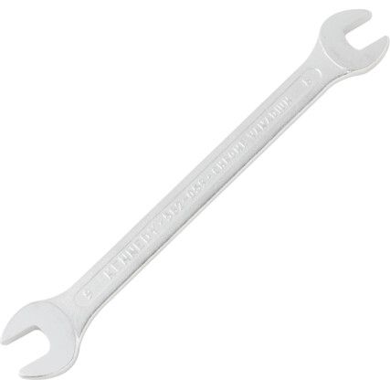 Double End, Open Ended Spanner, 8 x 9mm, Metric