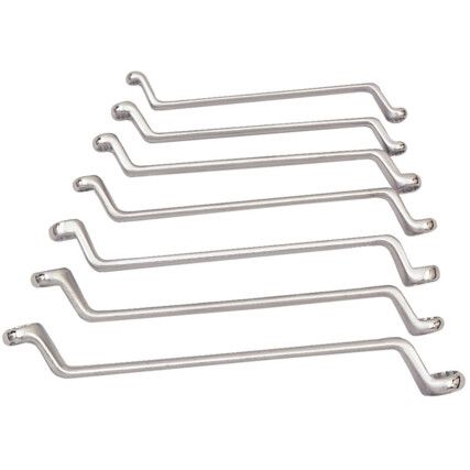 Metric, Ring Spanner Set, 6 - 19mm, Set of 7, Chrome Vanadium Steel