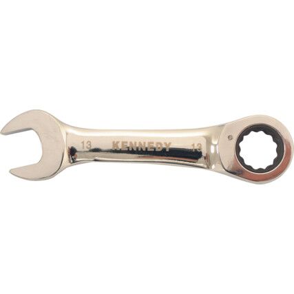 Single End, Ratcheting Combination Spanner, 15mm, Metric