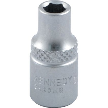 1/4in. Drive,  Hexagon Socket, 11/32in. A/F,  Imperial,  6 Point