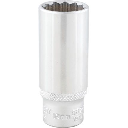 3/8in. Drive,  Bi-Hexagon Socket, 19mm,  Metric,  12 Point