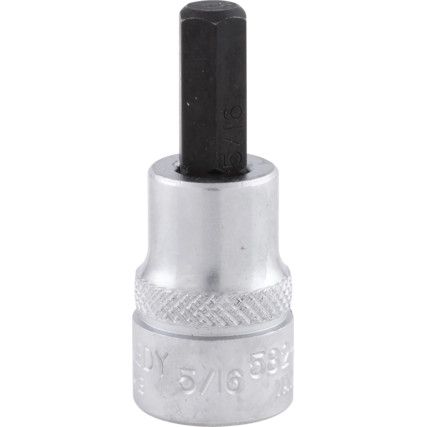 3/8in. Drive,  Hexagon Bit Socket, 5/16in. A/F,  Imperial